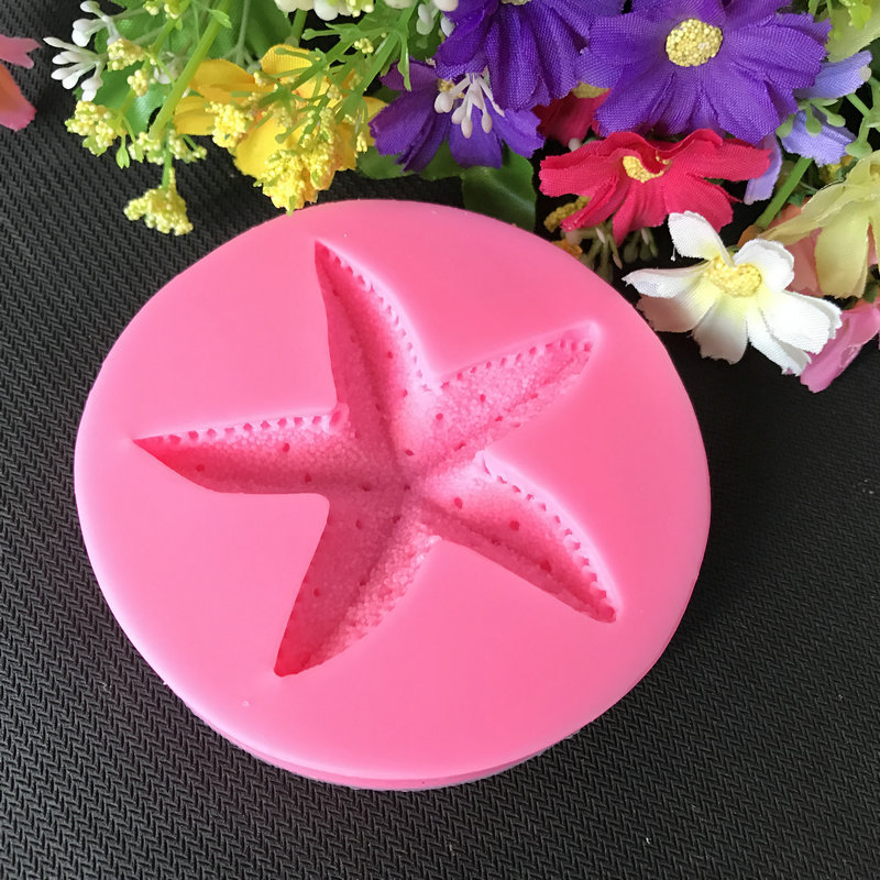 Sugar Mold Starfish Silicone Cake Mold Cake Decoration Sugar Mold Chocolate Mold DIY Tool