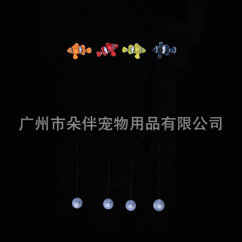 Wholesale fish tank aquascape decoration fluorescent simulation colorful clown fish swimming plastic ornamental luminous fake fish