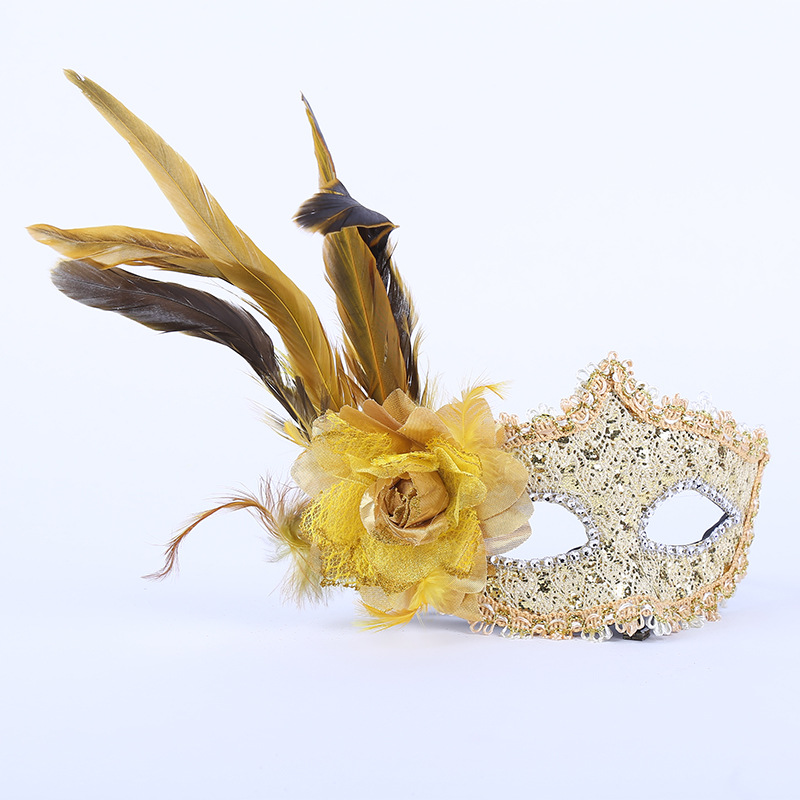Group of Feather Masks