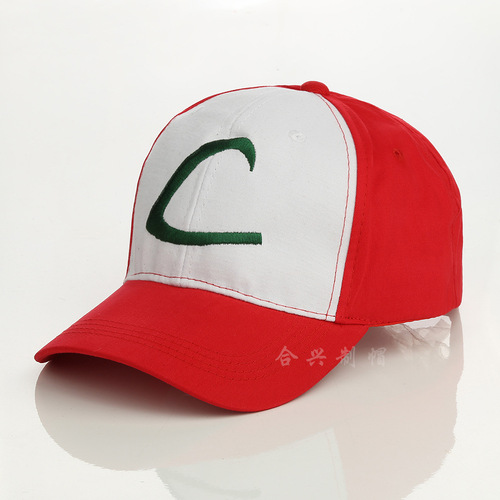 POKEMON Pokemon Baseball Cap Embroidered C Hat Ash Ketchum Peaked Cap Pokemon Anime Mesh Hat Sun Hat
