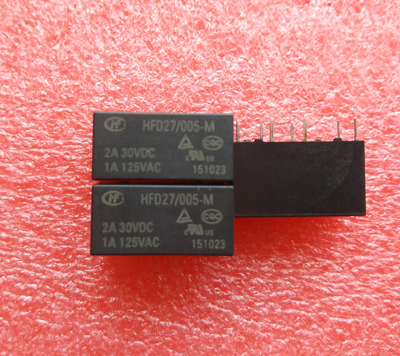全新原装宏发信号继电器JRC-27F-005-M 两开两闭 2A 8脚 5VDC