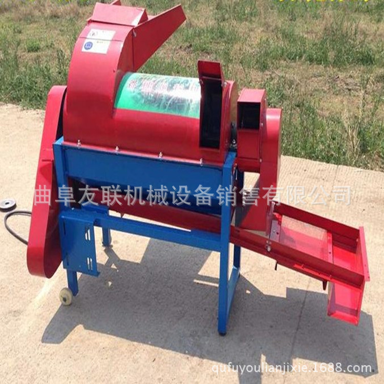 新款多功能打谷机 家用小型水稻谷子脱粒机 高粱油菜籽打稻机03