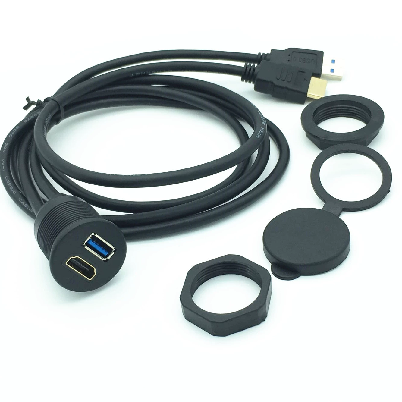 Автомобильный мотоцикл судно приборная панель с кронштейном USB3.0 + HDMI HD водонепроницаемая