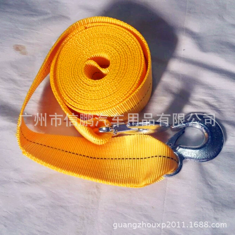 Автомобильный аварийный прицепной с нейлонным прицепным тросом 5 м 5000N однослойный расширяющий буксирный трос