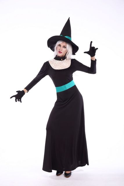 Black classic witch’s role-playing costume nightclub DS stage costume costume costume