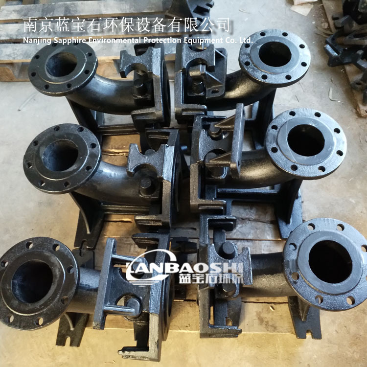 自耦式潜水排污泵 潜污泵耦合装置DN100 HT250灰口铸铁耦合器厂家