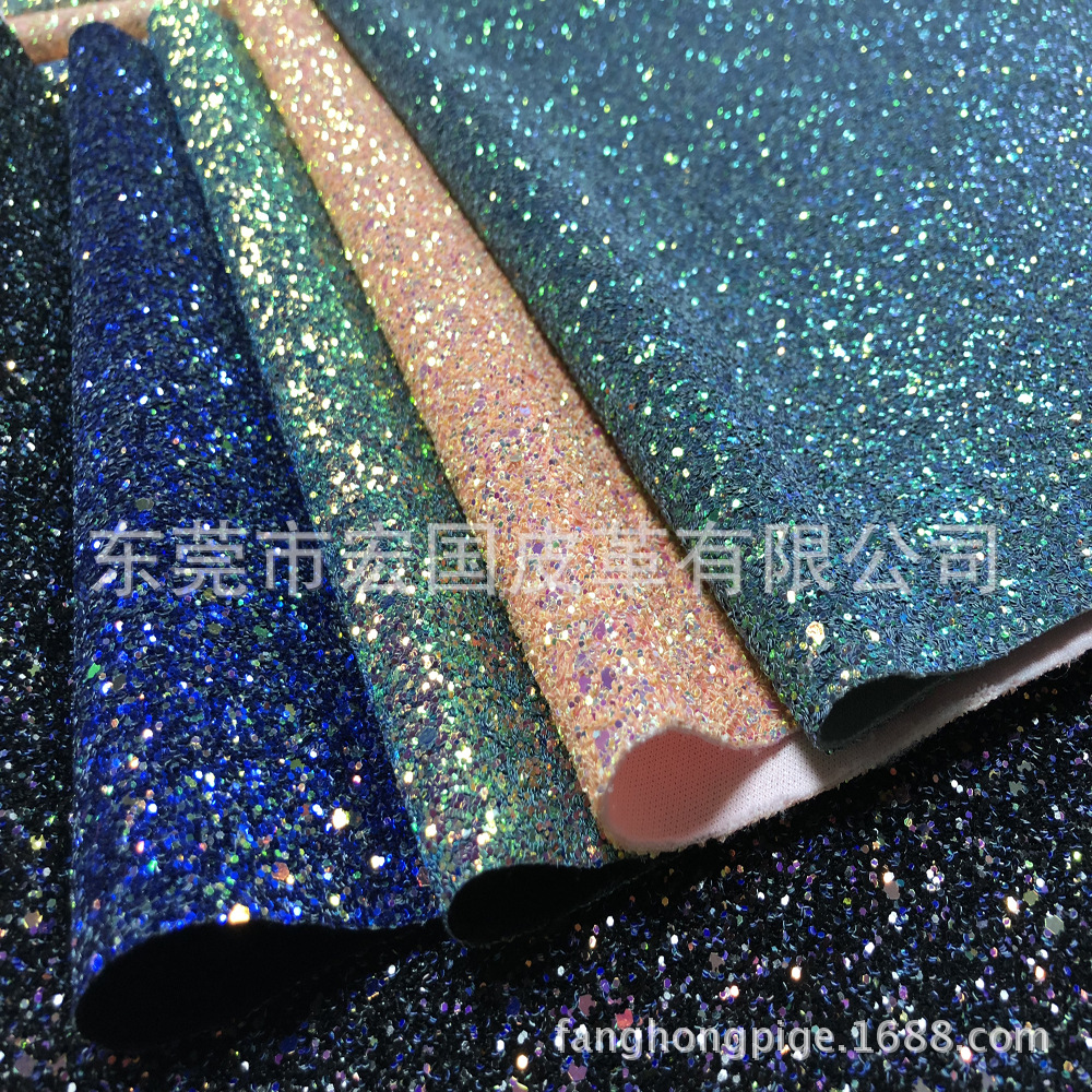 厂家直销炫彩厚格利特PU立体幻彩粗葱片大小六角格力特现货批发