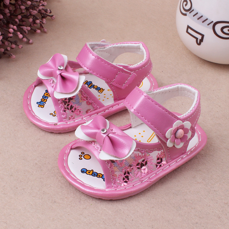 Summer new 0-2 Female baby Toddler sandals Baby Shoes Soft-soled shoes wholesale On behalf of 162