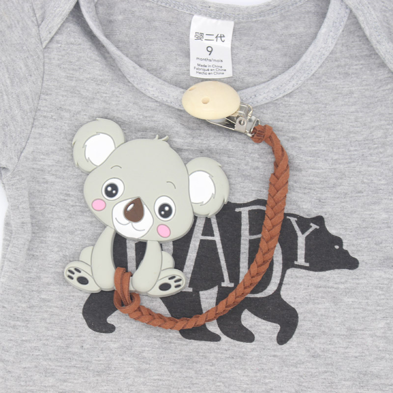 INS Venta caliente casera bebé anti-gota chupete clip de chupete Cadena de chupete de madera DIY bebé anti-perdido chupete clip