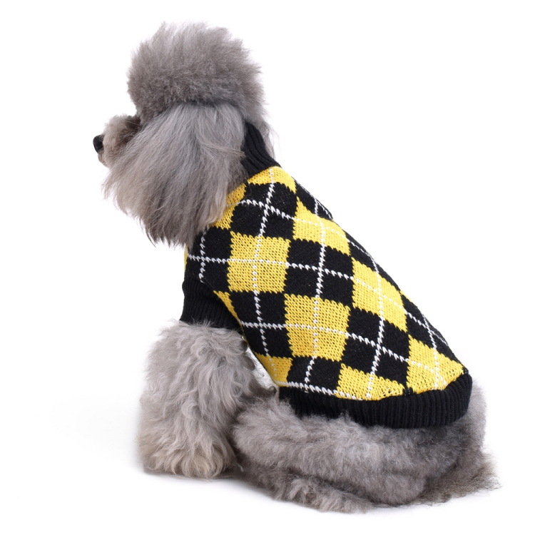 Simple Style British Style Polyester Plaid Pet Clothing display picture 1