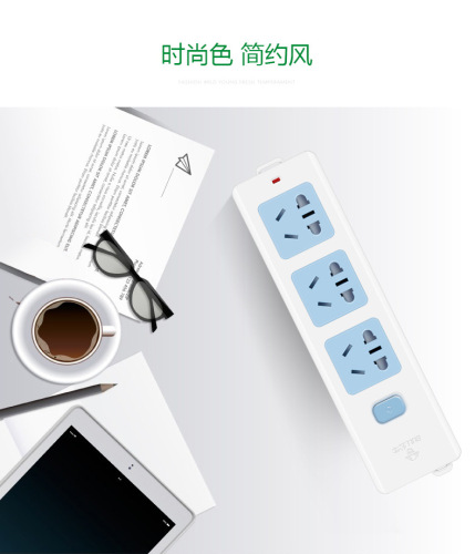 The Bull socket wireless power strip does not come with a power cord plug-in board and requires an additional power cord and plug 413K/407W