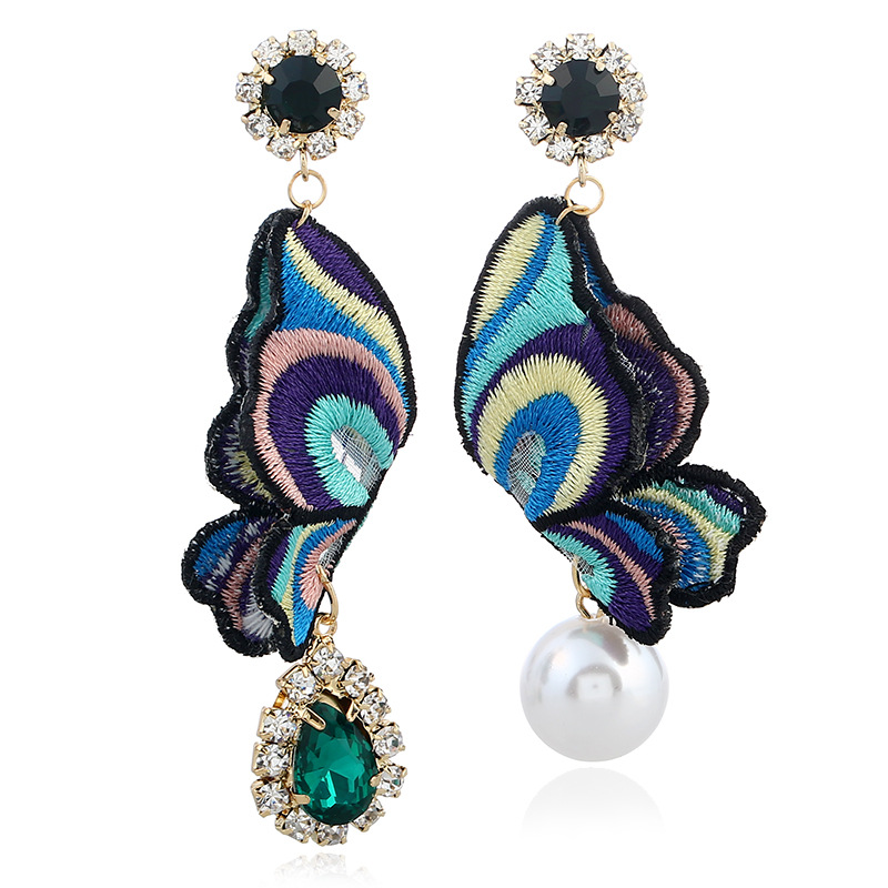 Korean style Clothearring (blue)NHVA4507-blue