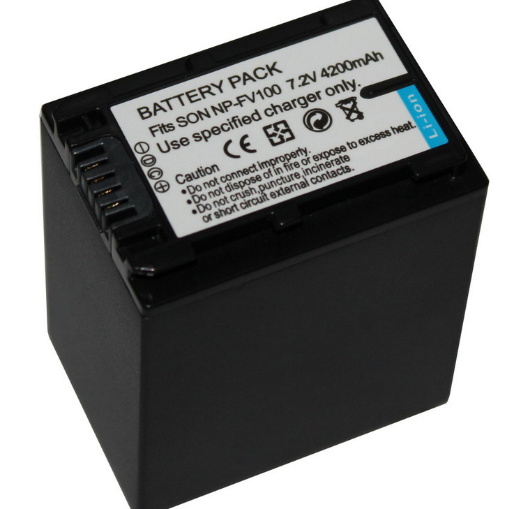 厂家批发适用于索尼NP-FV100电池FV70FV50摄像机适配摄影机