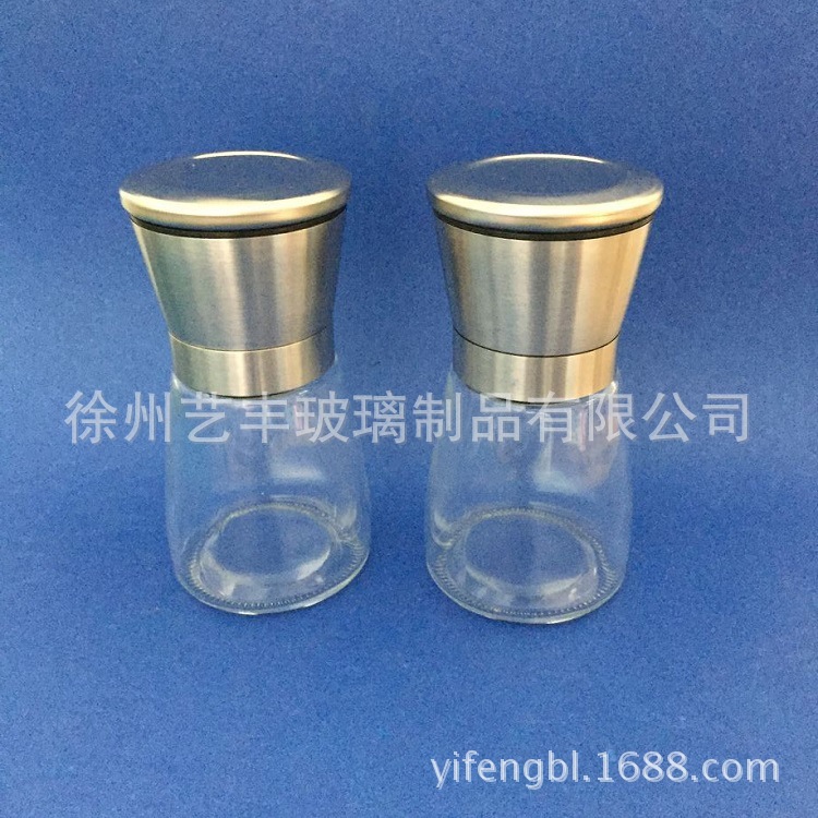 厂家直销不锈钢研磨器 胡椒花椒孜然研磨瓶 调料调味品瓶带支架