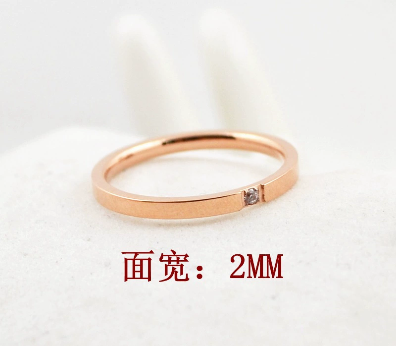 Fashionable Wedding Ring, Titanium Steel Base with 18K Rose Gold Plating, Slim City Style