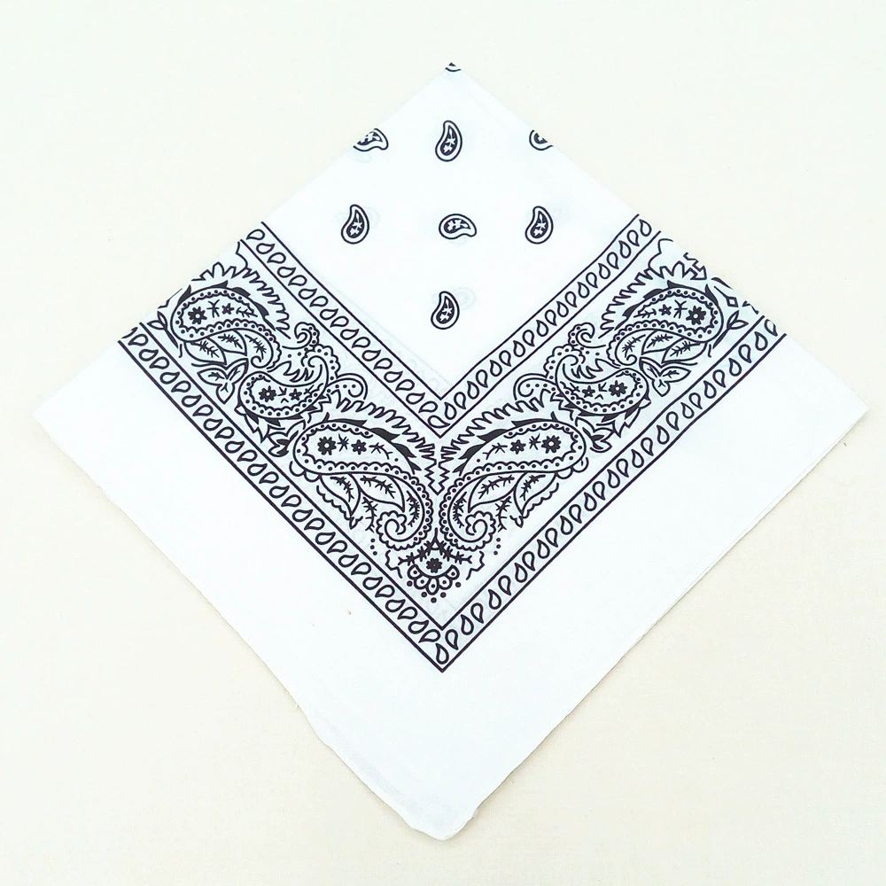 Headscarf, polyester 55 cm, paisley vortex print, one size (multi-color)