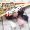 Fashionable cute keychain, transport, bag accessory, Korean style, new collection, fox, raccoon, wholesale