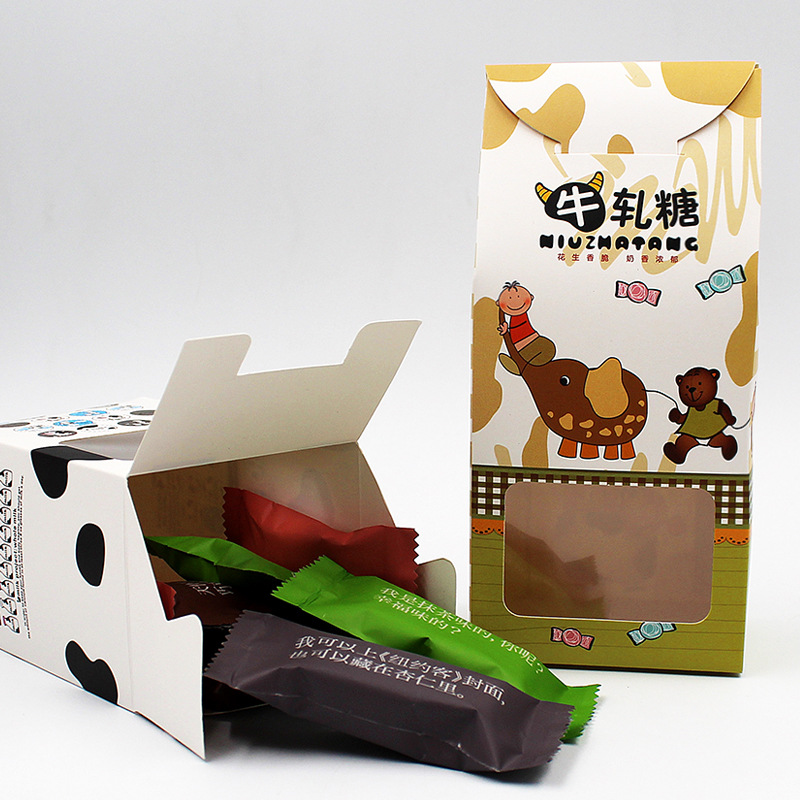牛轧糖包装盒可爱小动物饼干烘焙食品饼干盒慕斯西点蛋糕盒批发