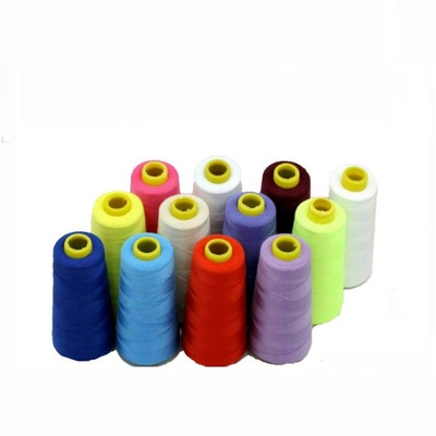 厂价直销 402涤纶缝纫线3000码无结头高速标准缝纫机线批发