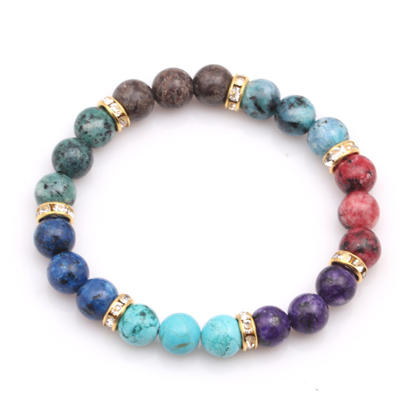 Fashion Printing Artificial Gemstones Bracelets display picture 2