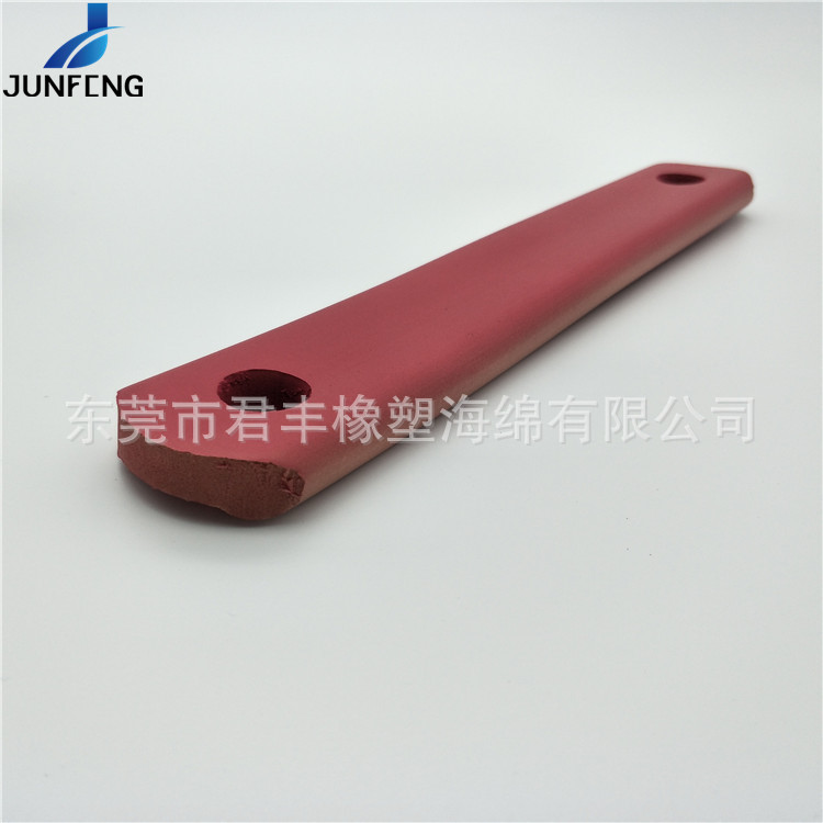 汽车海绵护手彩色条纹橡胶发泡垫 挤出式NBR丁晴橡胶异形垫