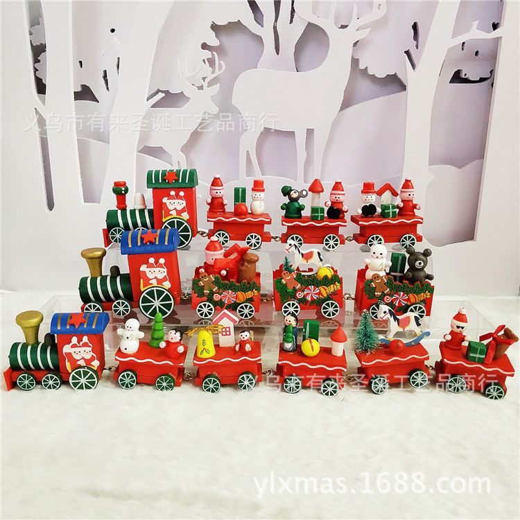 厂家直销 圣诞装饰品 热卖创意小火车 各种款式火车摆件