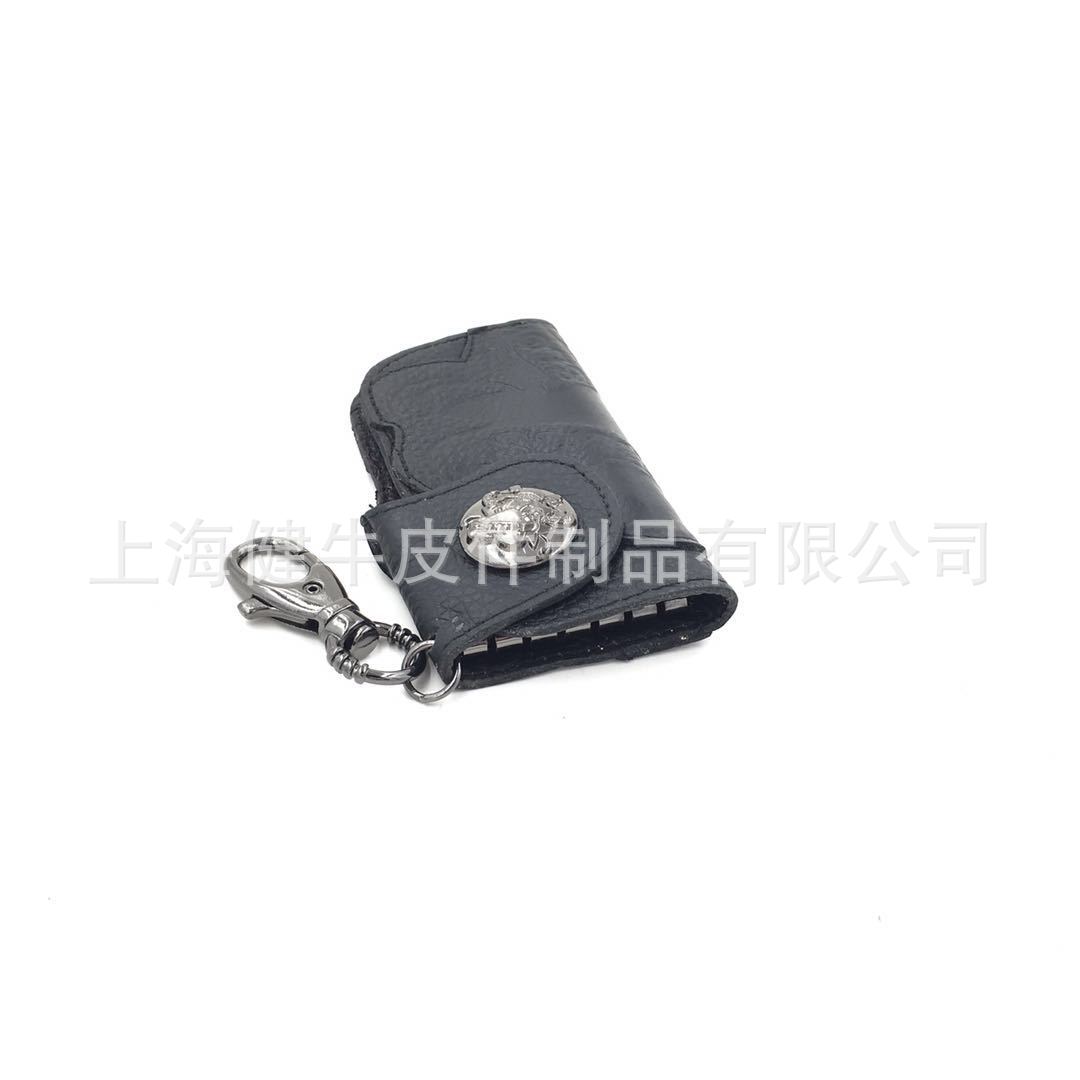 Rhinoceros Leather goods Discount goods in stock wholesale The first layer genuine leather key case Key clip Key Bag Honesty Trustworthy