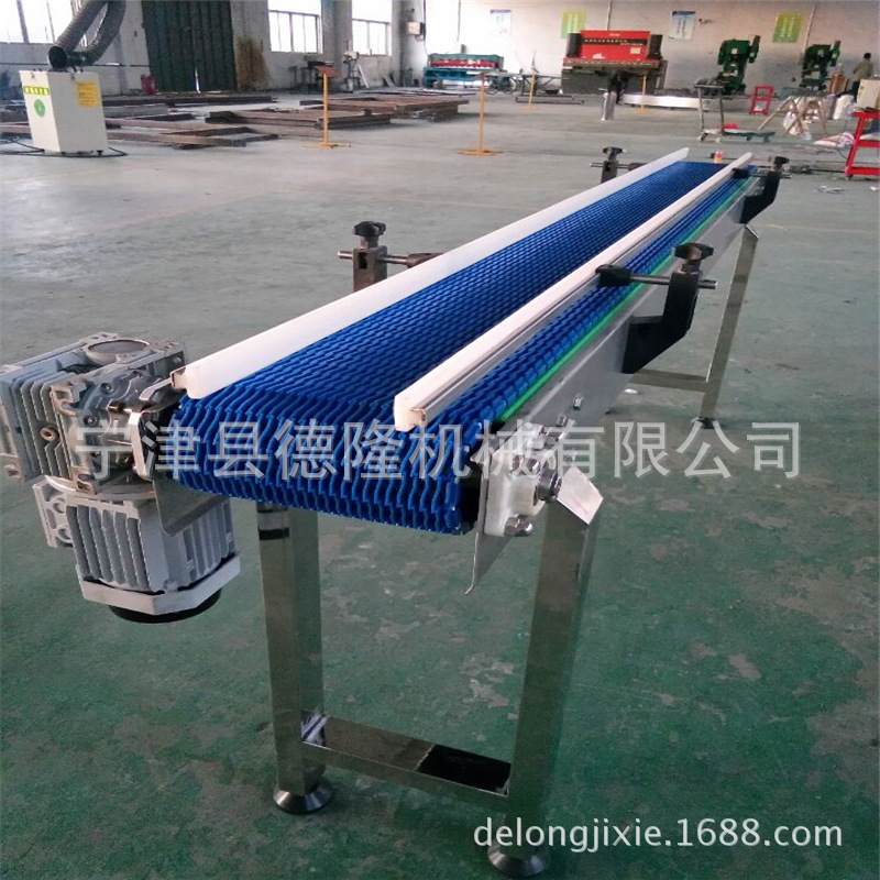 糖果冷却线不锈钢网链输送机 斜轮分拣机 传送带机器 自动化