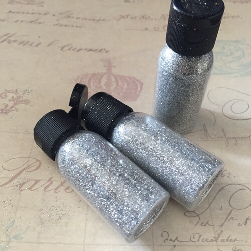Handmade DIY Paper Flowers Material Greeting Card Decoration Material Glitter Powder Silver Powder Gold Powder 20ML 