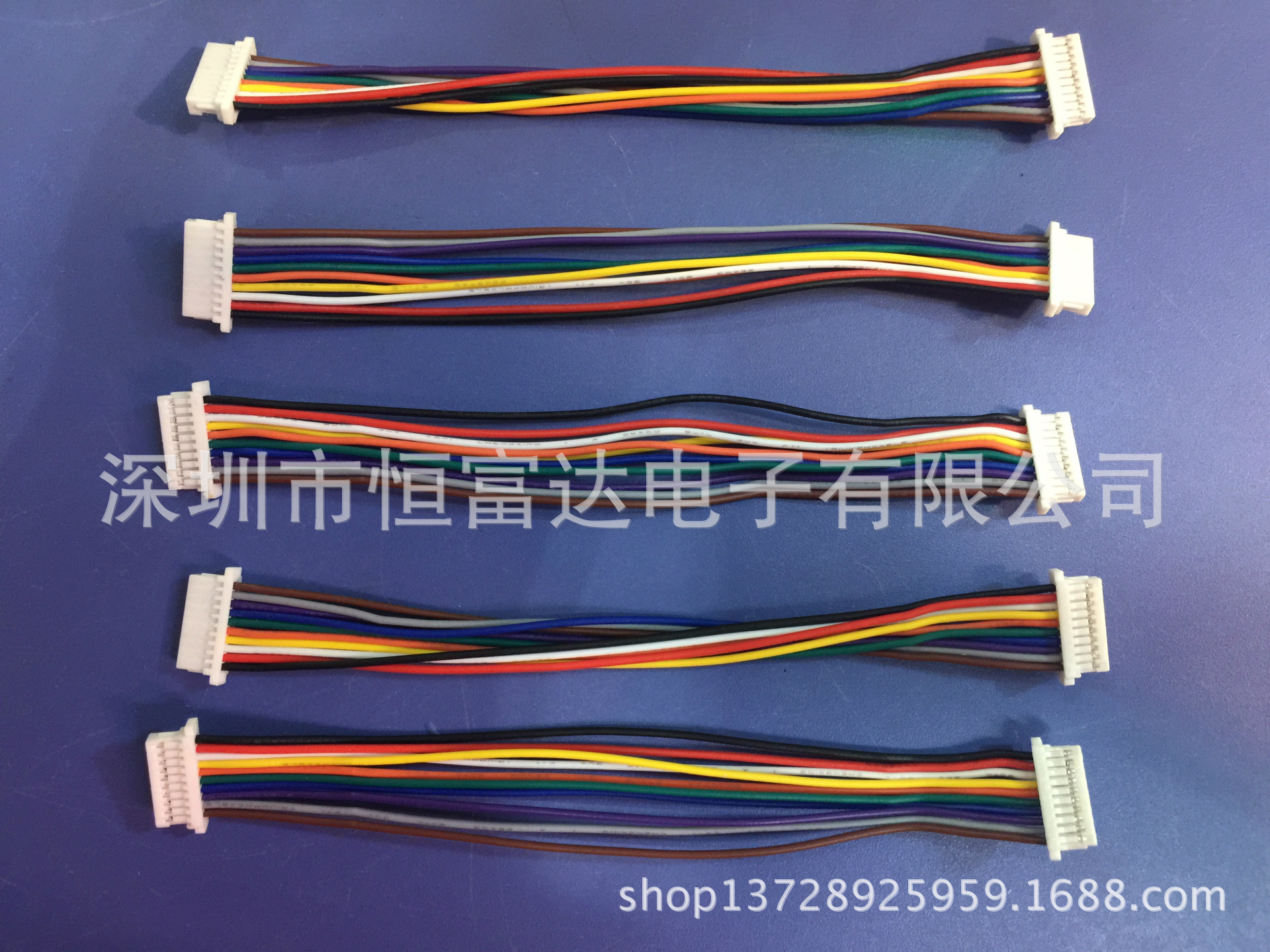 工厂供应1.0-10P端子线 间距1.0MM SH1.0-10P端子连接线 双头