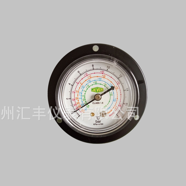 优质黑铁壳R410A制冷表，冷冻机用压力表，厂家供应，质优价廉