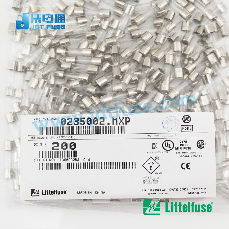 0235002.HXP 力特Littelfuse 玻璃管保险丝5*20  2A250v