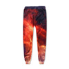 men casual suit sportswear and Hoodie printed long sleeved pants two piece set custom flame tide brand