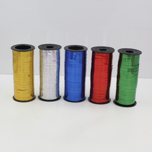 Balloon Ribbon Binding Cord Zipper Band Birthday Decoration Wedding Room Decoration Wedding Celebration Wedding 100 Yards Laser Flash Color Ribbon