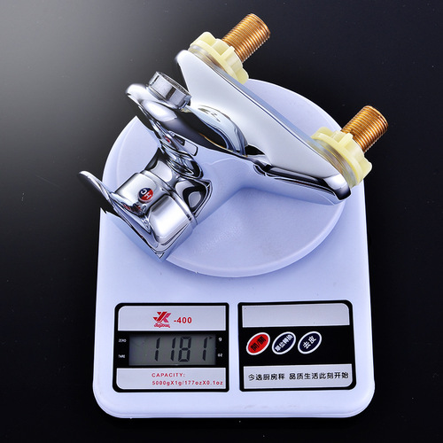 Copper two-hole basin faucet hot and cold dual-hole basin faucet hot and cold two-hole wash basin water heater faucet
