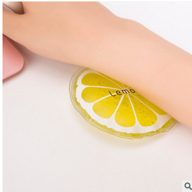 Portable outdoor cooling ice pack for summer travel Cute and sweet fruit series cooling and cold compress ice pack cooling bag