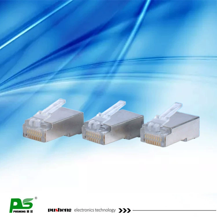 Кабель Cat5e экранированный сетевой кристаллический разъем 8p8c