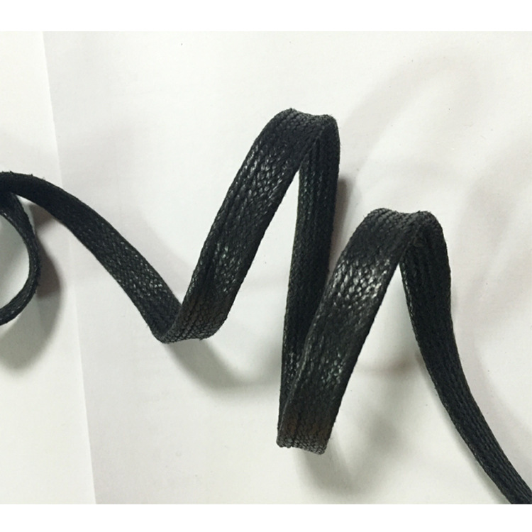 现货直销8MM10MM 12MM扁蜡绳 高档棉蜡绳鞋带打扣 手袋辅料 帽绳