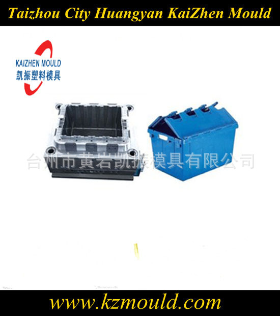 供应可折叠塑料箱模具 可打开储物箱模具 零件箱模具