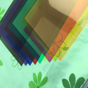 Colored Black Brown Translucent Pvc Plastic Sheet Red/Blue/Green/Purple/Pink/Orange/Fluorescent Yellow/Film 0.3mm