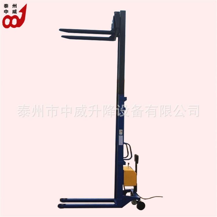 供应插电式液压装卸车|1吨2吨半自动堆高车|油压提升机升降铲车