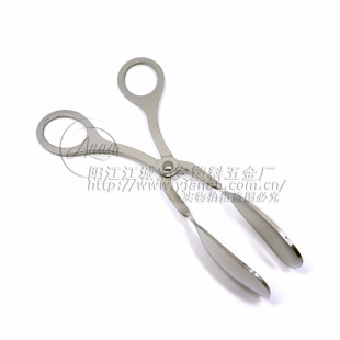 Stainless steel salad clip/scissor salad clip/buffet clip/bread barbecue clip/all-metal food clip