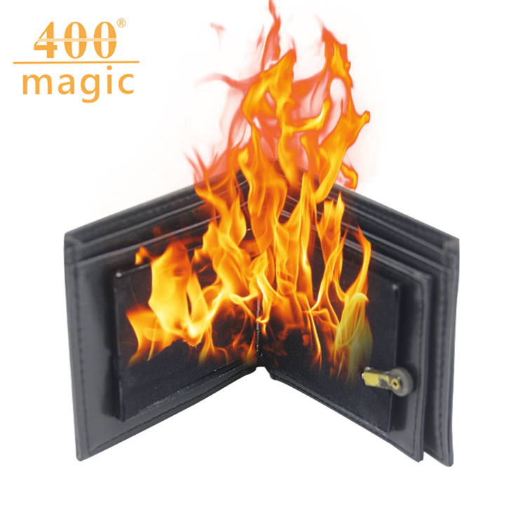 Magic Wallet Magic Products Second Generation Fire Wallet Class Stage Magic Props New Exotic Toys Wholesale