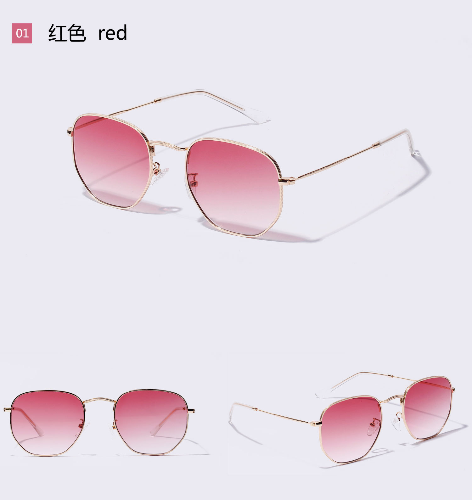 Fashion New Simple  Square Marine Sunglasses  New Retro Metal Sunglasses Nihaojewelry Wholesale display picture 6