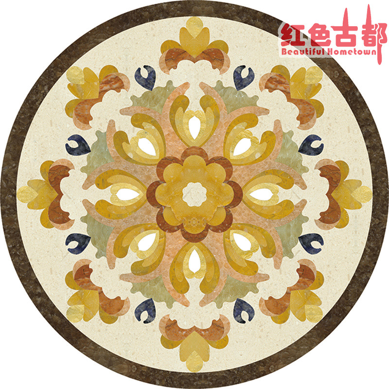 瓷砖拼图077红色古都