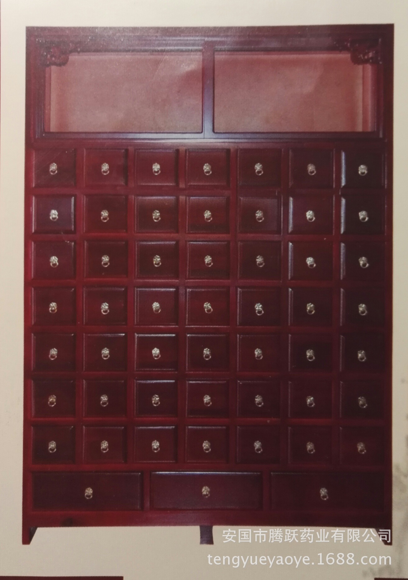 Traditional Chinese Medicine Cabinet Solid Wood Herb Storage Chest Custom Sizes for Clinics Pharmacies key features