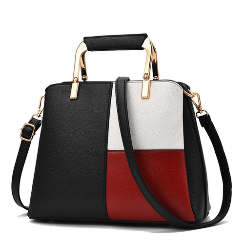 Women's Bags  New Fashion Color Matching Handbag Foreign Trade Large Bag One Shoulder Crossbody Bag Dropshipping
