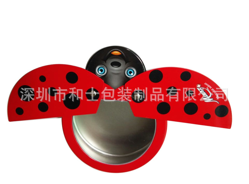 蜂王浆铁盒 蜜蜂形状铁盒 六角形铁盒 异形铁罐 四色铁盒包装