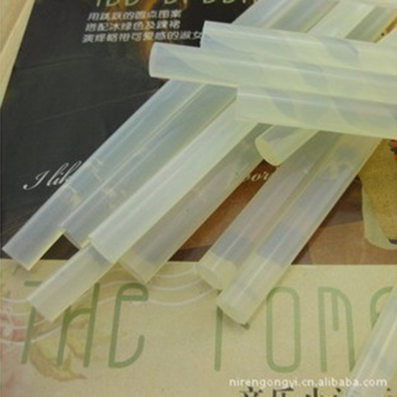 热熔胶棒 白色透明热熔胶条 环保高粘度耐高温 7MM热熔胶批发