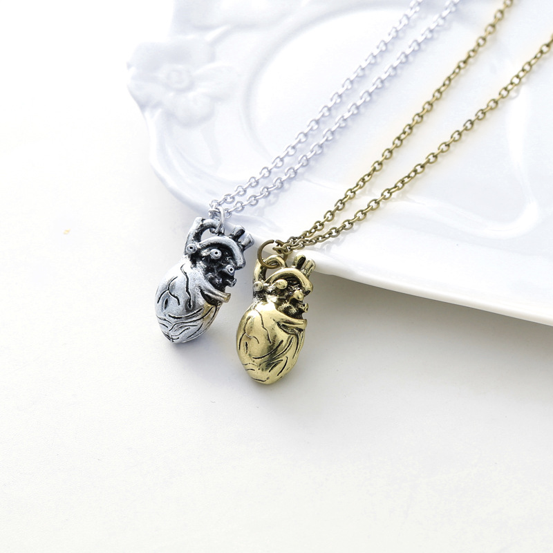 New fashion anatomical heart pendant necklace wholesale